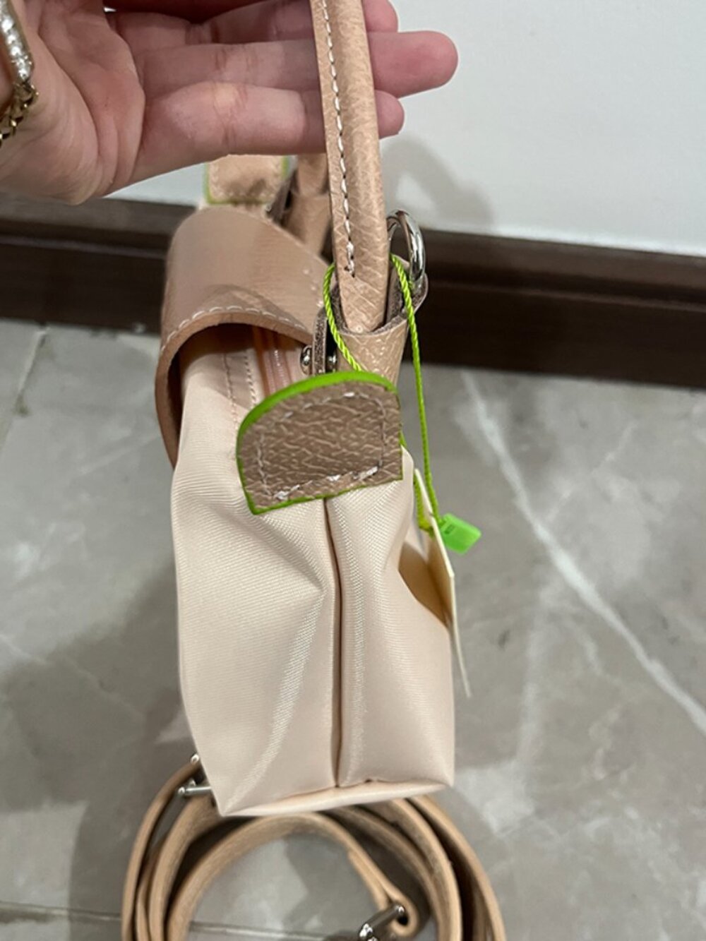 Longchamp Le Pliage Canvas And Leather Cosmetics Case - Picture 3 of 7